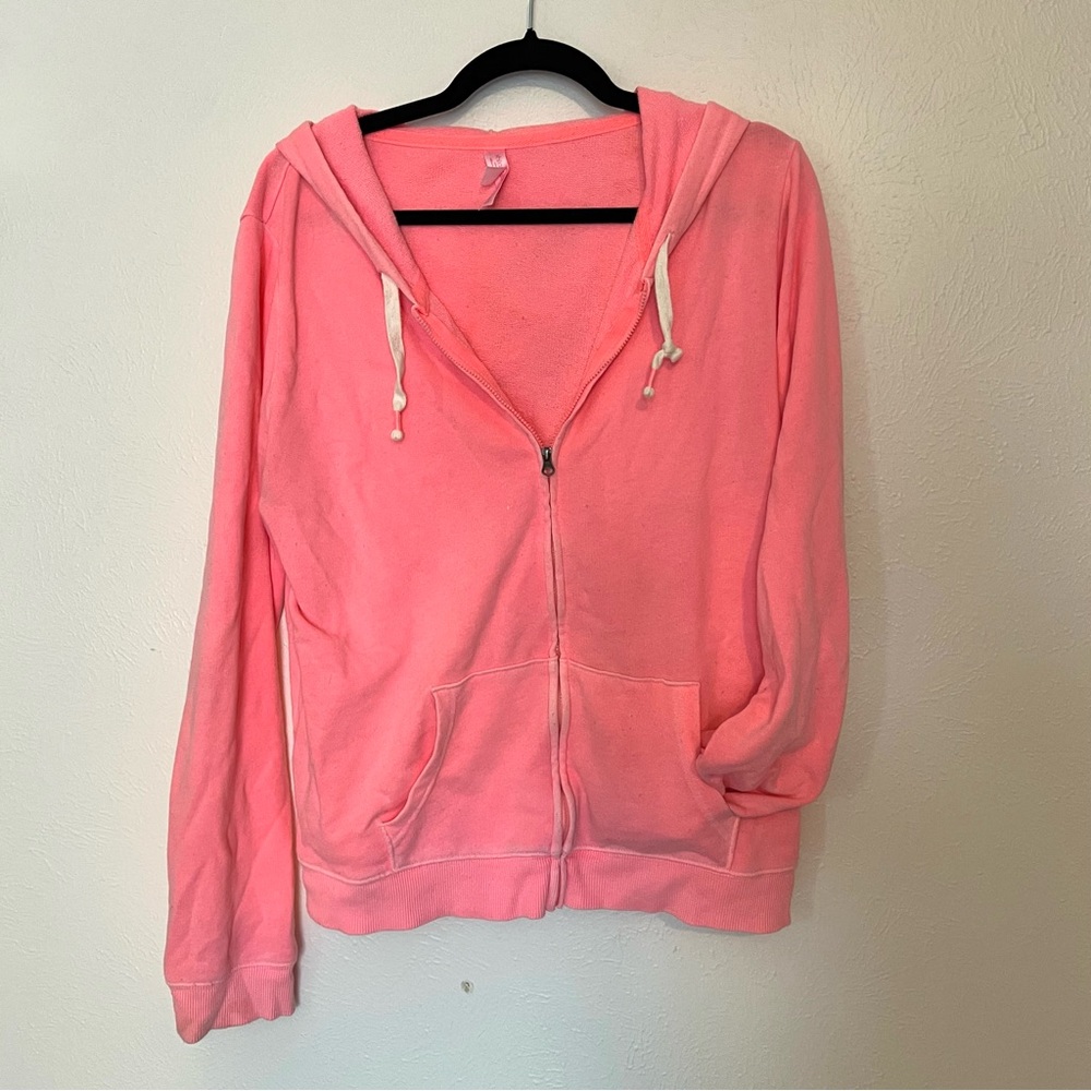🍊3/$10 Pink Zip-Up Hoodie